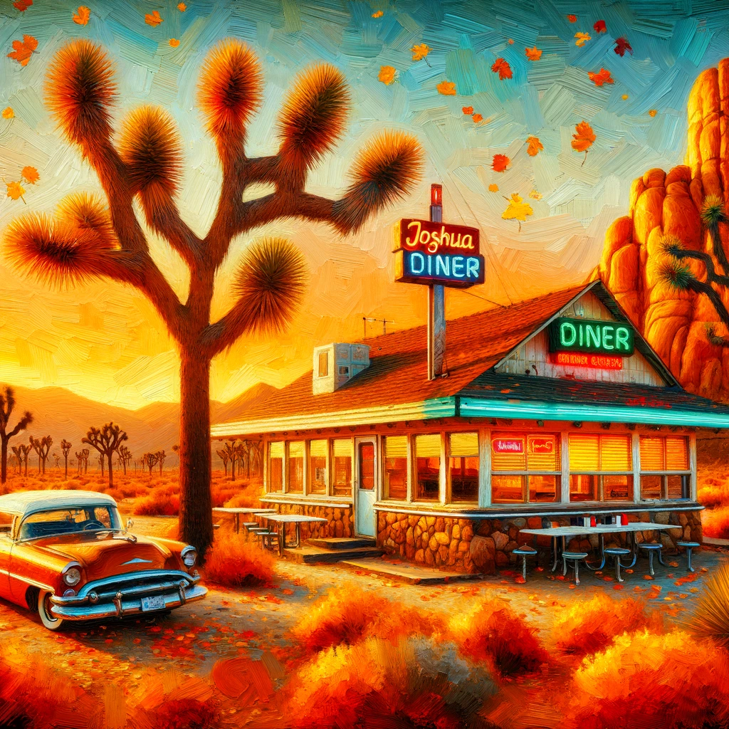 Dining in the Joshua Tree desert