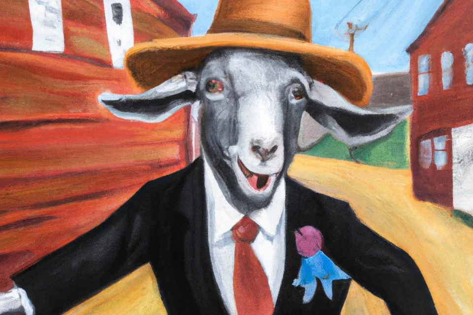 Sam the Goat for Mayor of Pioneertown